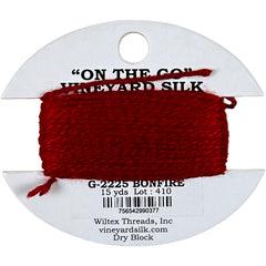 Vineyard Silk Classic On the Go 15 yd Card - 2225 Bonfire
