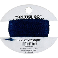 Vineyard Silk Classic On the Go 15 yd Card - 2227 Midnight