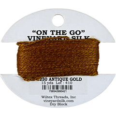 Vineyard Silk Classic On the Go 15 yd Card - 2230 Antique Gold
