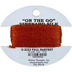 Vineyard Silk Classic On the Go 15 yd Card - 2233 Fall Harvest