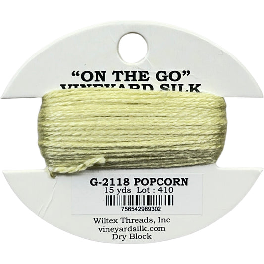 Vineyard Silk Classic On the Go 15 yd Card - 2118 Popcorn
