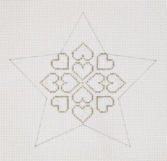Whimsy and Grace Gabriel's Star Needlepoint Canvas
