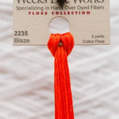 Weeks Dye Works Overdyed Floss - 2235 Blaze