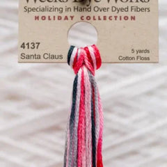 Weeks Dye Works Overdyed Floss - 4137 Santa Claus