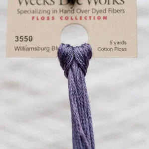Weeks Dye Works Overdyed Floss - 3550 Williamsburg Blue