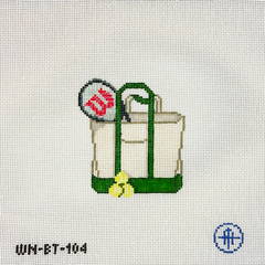 Wheelhaus Needlepoint 1-Love Tennis Boat Tote Needlepoint Canvas