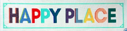 Wheelhaus Needlepoint Happy Place Needlepoint Canvas