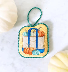 Wheelhaus Needlepoint Pumpkin Boat Tote Needlepoint Canvas