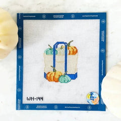 Wheelhaus Needlepoint Pumpkin Boat Tote Needlepoint Canvas