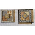 Whimsy and Grace Gold Heart Coin Purse Needlepoint Canvas with Stitch Guide