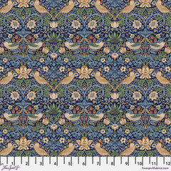 The Original Morris & Co Fabric Mini Strawberry Thief - Navy