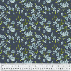 Windham Fabrics Perennial By Kelly Ventura Peony Cotton Fabric in Slate