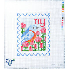 Wipstitch New York Stamp Needlepoint Canvas