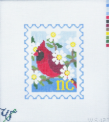 Wipstitch North Carolina Stamp Needlepoint Canvas