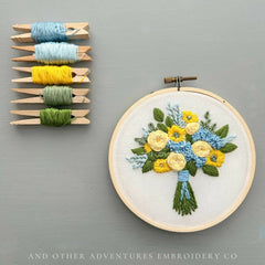 And Other Adventures Embroidery Co The Beatrice Bouquet Embroidery Kit