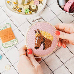 Cotton Clara Horse Cross Stitch Kit