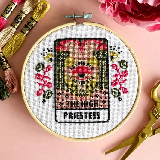 Innocent Bones The High Priestess Tarot Card Cross Stitch Kit