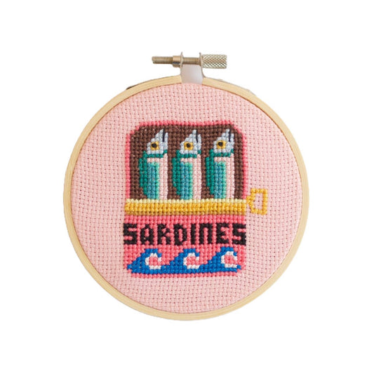 Cotton Clara Sardines Cross Stitch Kit