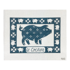 Alice Peterson Co. Le Cochon (The Pig) Needlepoint Canvas