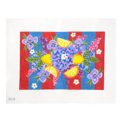 Alice Peterson Co. Lemon and Hydrangea Tray Needlepoint Canvas