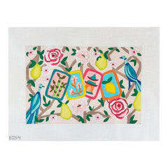 Alice Peterson Co. Maj Jongg Tiles Floral Needlepoint Canvas