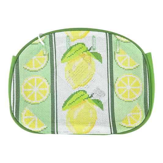 Ann Kaye Studio Needlepoint Bermuda Bag Cover - Lemon Twist