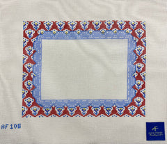 Anne Fisher Designs Red Provence Frame Needlepoint Canvas