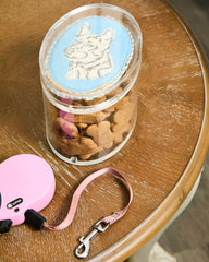 Atlantic Blue Canvas Acrylic Oval Box