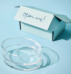 Atlantic Blue Canvas Acrylic Oval Tray