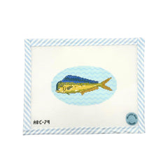 Atlantic Blue Canvas Mahi Mahi Fish Needlepoint Canvas