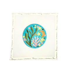 Atlantic Blue Canvas Marquin Campbell Ode to Matisse Needlepoint Canvas