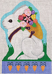 Brenda Stofft Designs 3D Rabbit Pull Toy Needlepoint Canvas