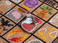 Stitchonomy Red Potion Bottle Needle Minder