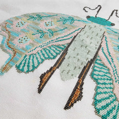The Wishing Thorn Flower Moth II Cross Stitch Pattern