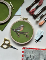 M Creative J Spring Robin Bird Embroidery Kit