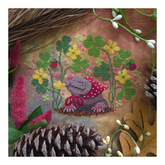 BAD Stitch Shrew in the Wood Sorrel Cross Stitch Pattern