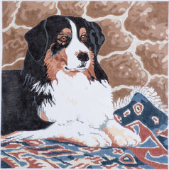 Barbara Russell Designs Bernese Mountain Dog Needlepoint Canvas