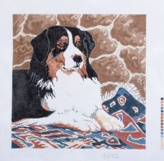 Barbara Russell Designs Bernese Mountain Dog Needlepoint Canvas
