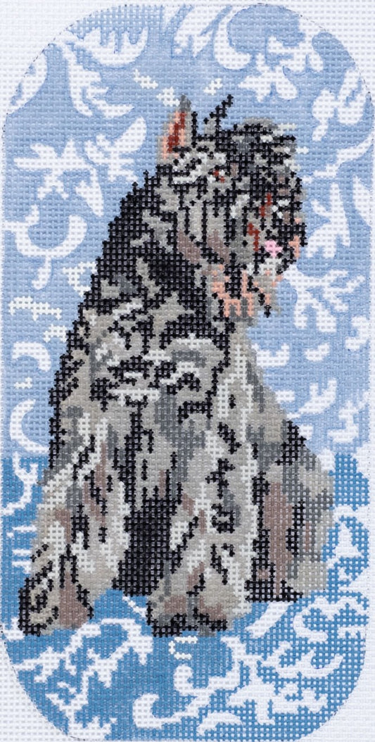 Barbara Russell Designs Bouvier des Flandres Eyeglass Case Needlepoint Canvas