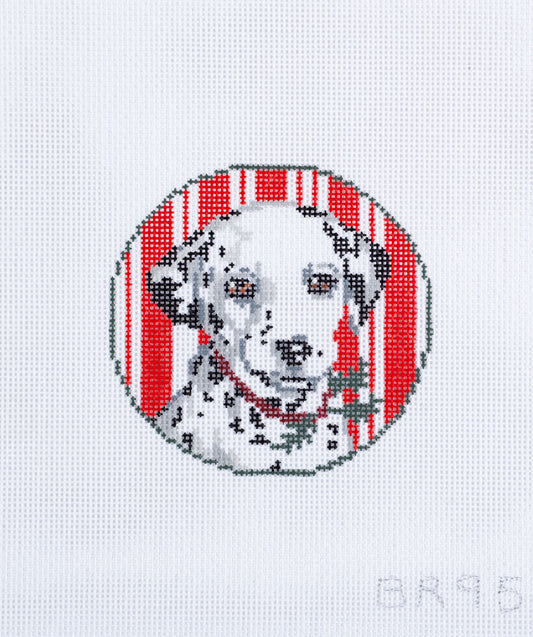 Barbara Russell Designs Dalmatian Dog Ornament Needlepoint Canvas
