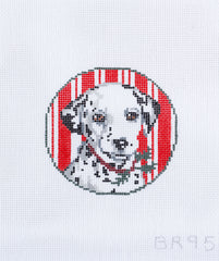 Barbara Russell Designs Dalmatian Dog Ornament Needlepoint Canvas