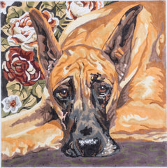 Barbara Russell Designs Great Dane Dog Needlepoint Canvas