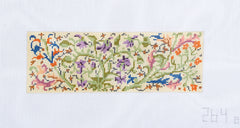 Barbara Russell Medieval Book Weight: Floral Needlepoint Canvas