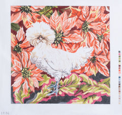 Barbara Russell Designs Polish Crested Fowl Needlepoint Canvas