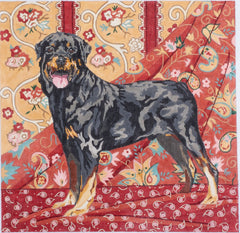 Barbara Russell Designs Rottweiler Dog Needlepoint Canvas