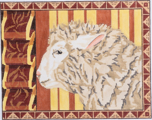 Barbara Russell Designs Sheep Elegance Needlepoint Canvas
