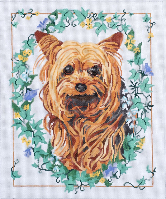 Barbara Russell Designs Barbara Russell Yorkshire Terrier Needlepoint Canvas