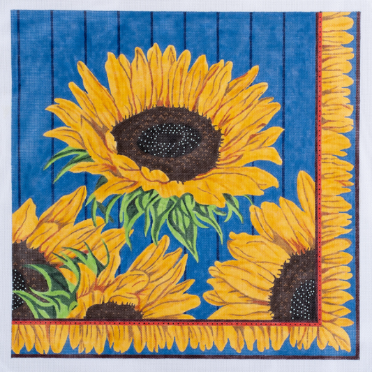 Barbara Russell Sunflowers Needlepoint Canvas