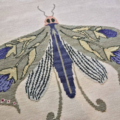 The Wishing Thorn Flower Moth III Cross Stitch Pattern