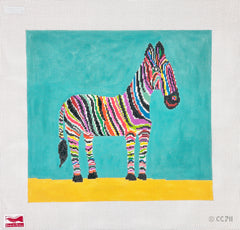 Birds of a Feather Christopher Corr Zingy Zebra Needlepoint Canvas